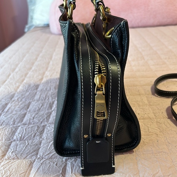 Coach Rouge 25 Black Pebbled Leather - Picture 6 of 14